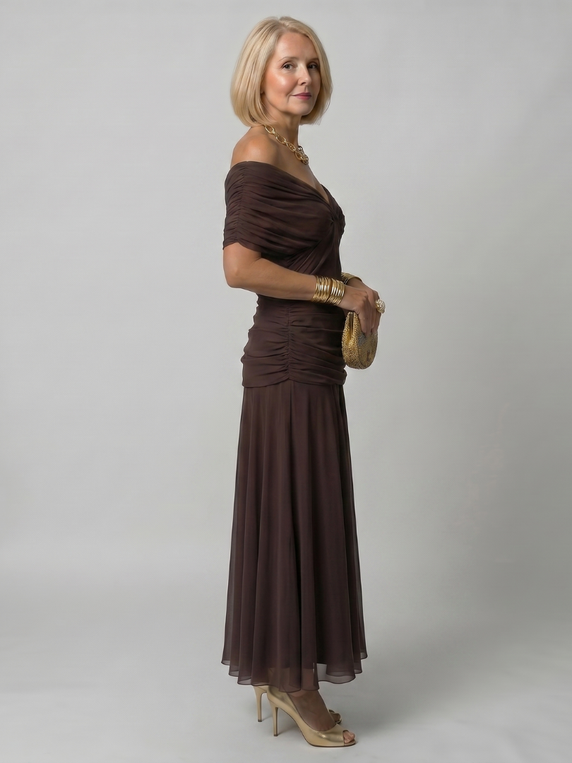 Ophelia | Off-Shoulder Midi Dress
