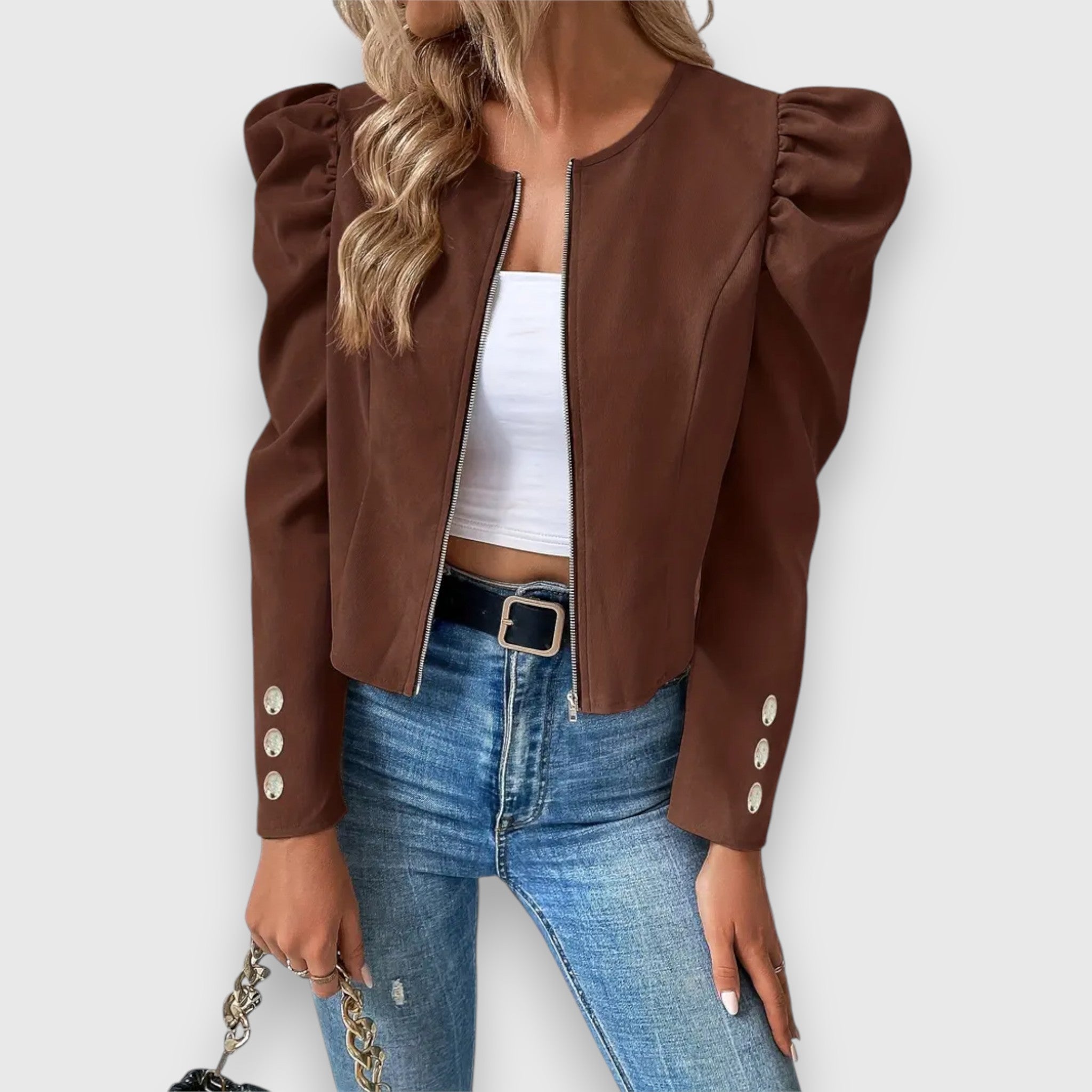 Léa | Women's puff-sleeved jacket