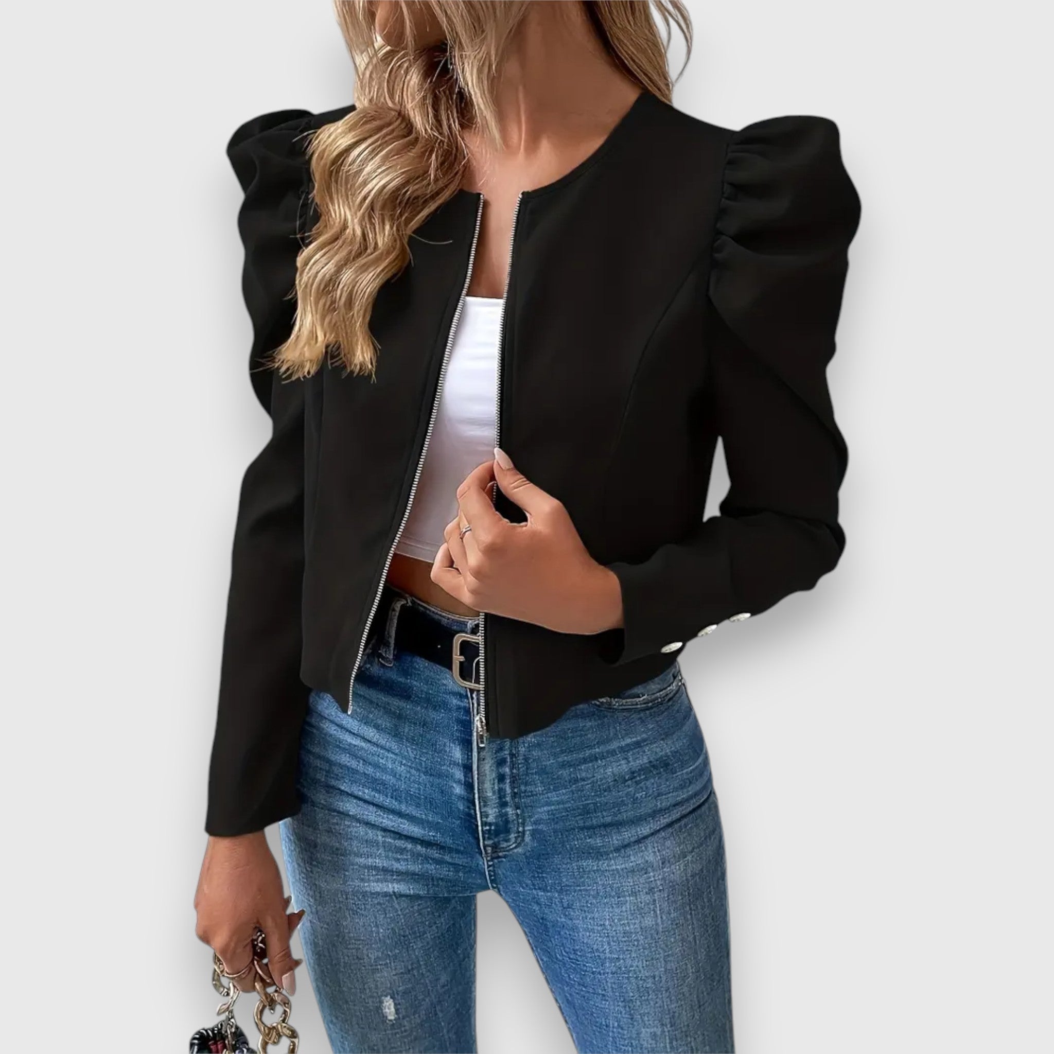 Léa | Women's puff-sleeved jacket