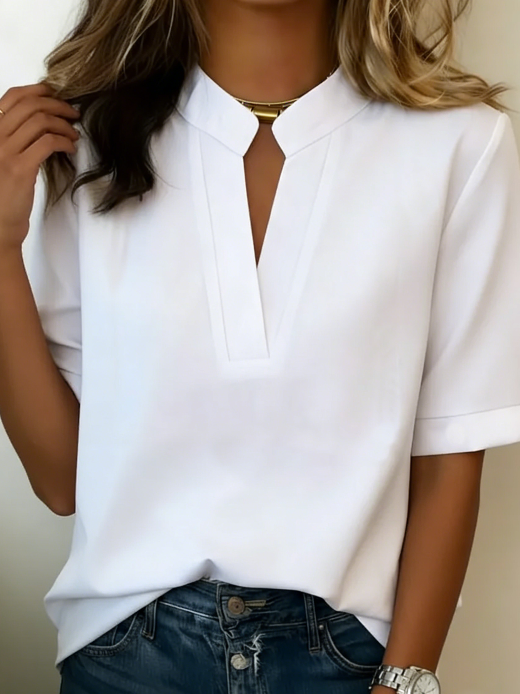 Margaux | Chique blouse met V-hals