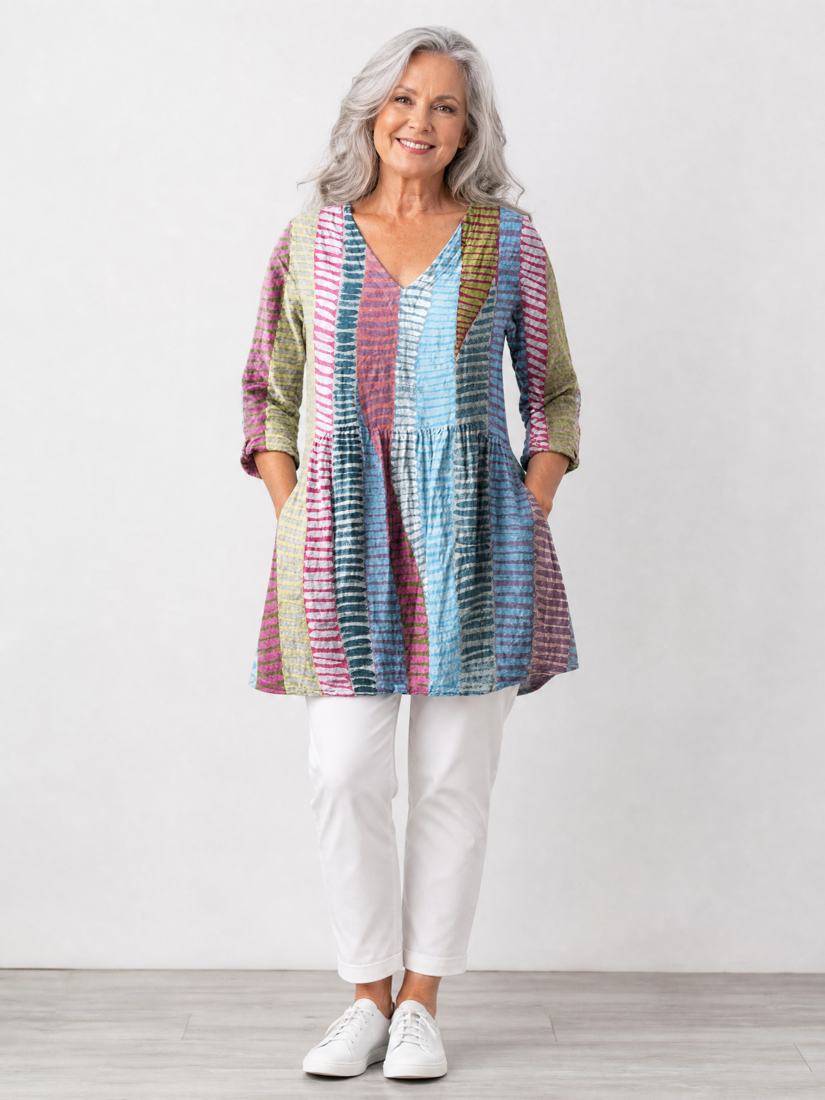Carol | Longline V-Neck Blouse