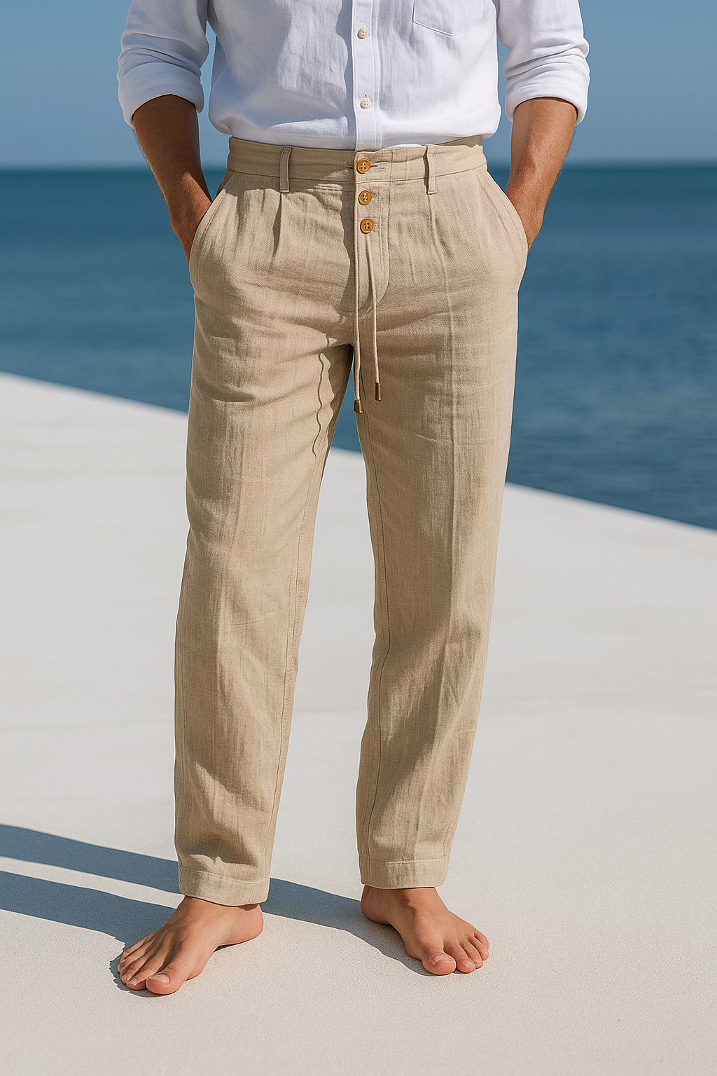 Kenneth - Lightweight Linen Trousers