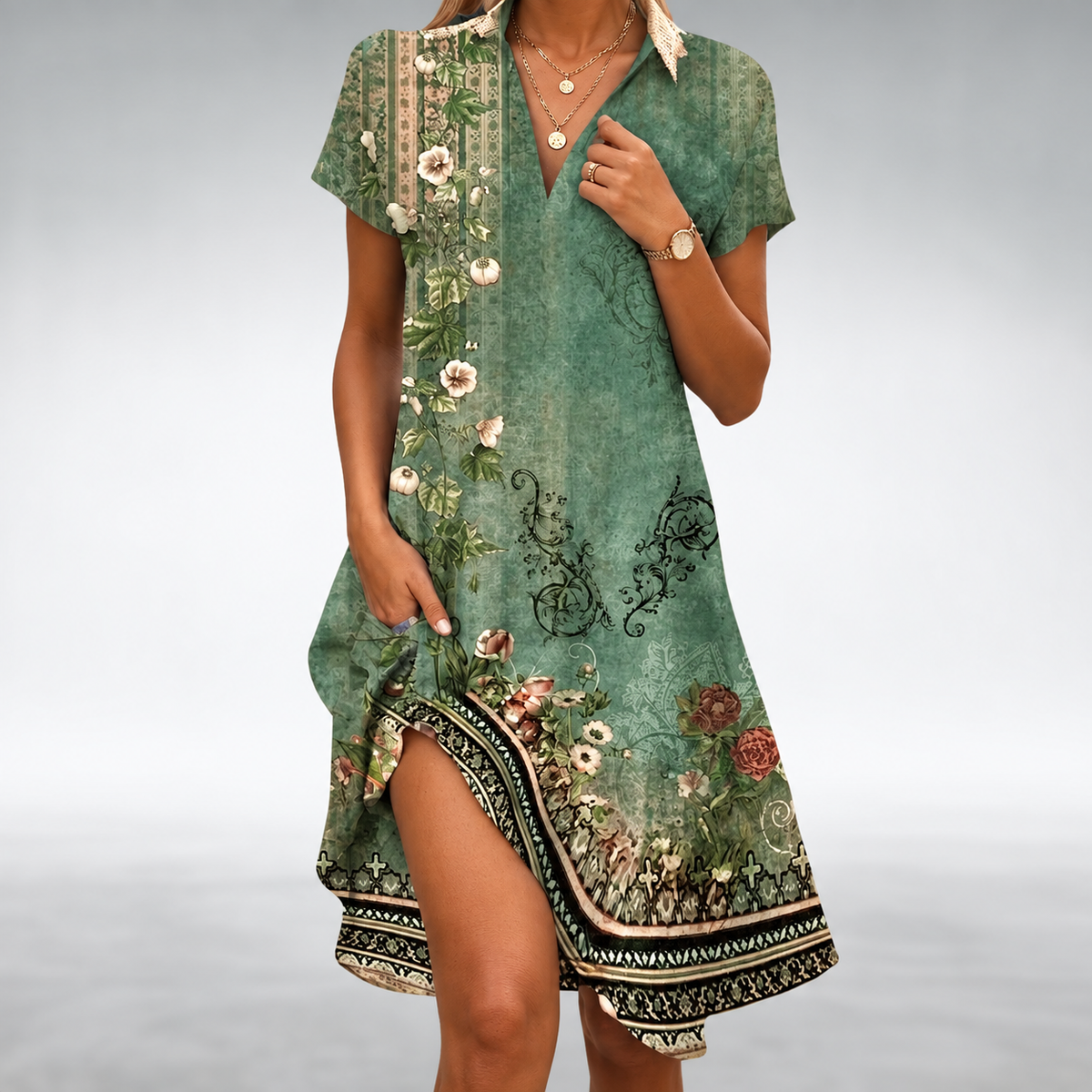 Moira™ Lightweight Comfort Midi Dress