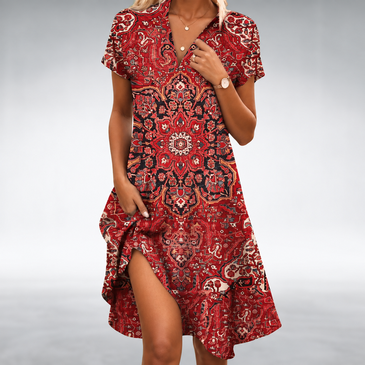 Moira™ Lightweight Comfort Midi Dress