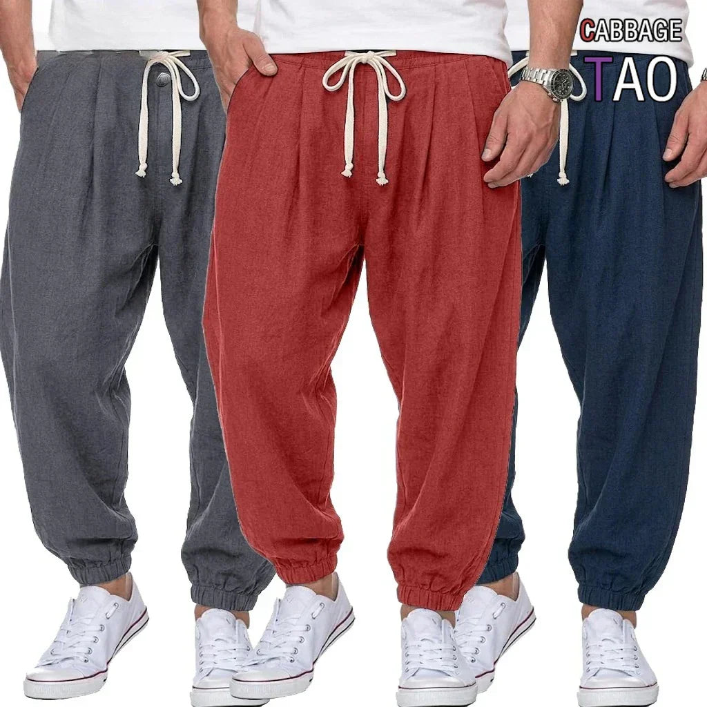 Isaac - Lightweight Drawstring Trousers