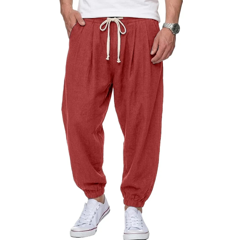 Isaac - Lightweight Drawstring Trousers
