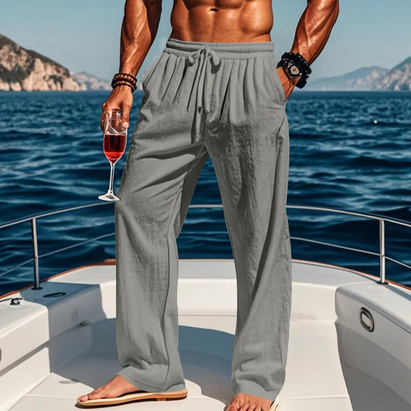 Pierce - Breezy Drawstring Trousers