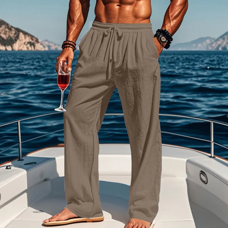 Pierce - Breezy Drawstring Trousers
