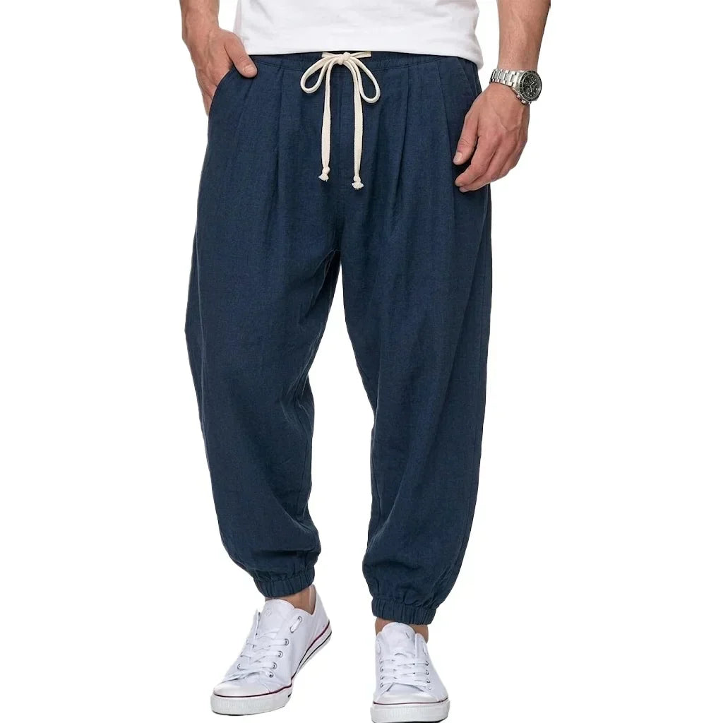 Isaac - Lightweight Drawstring Trousers