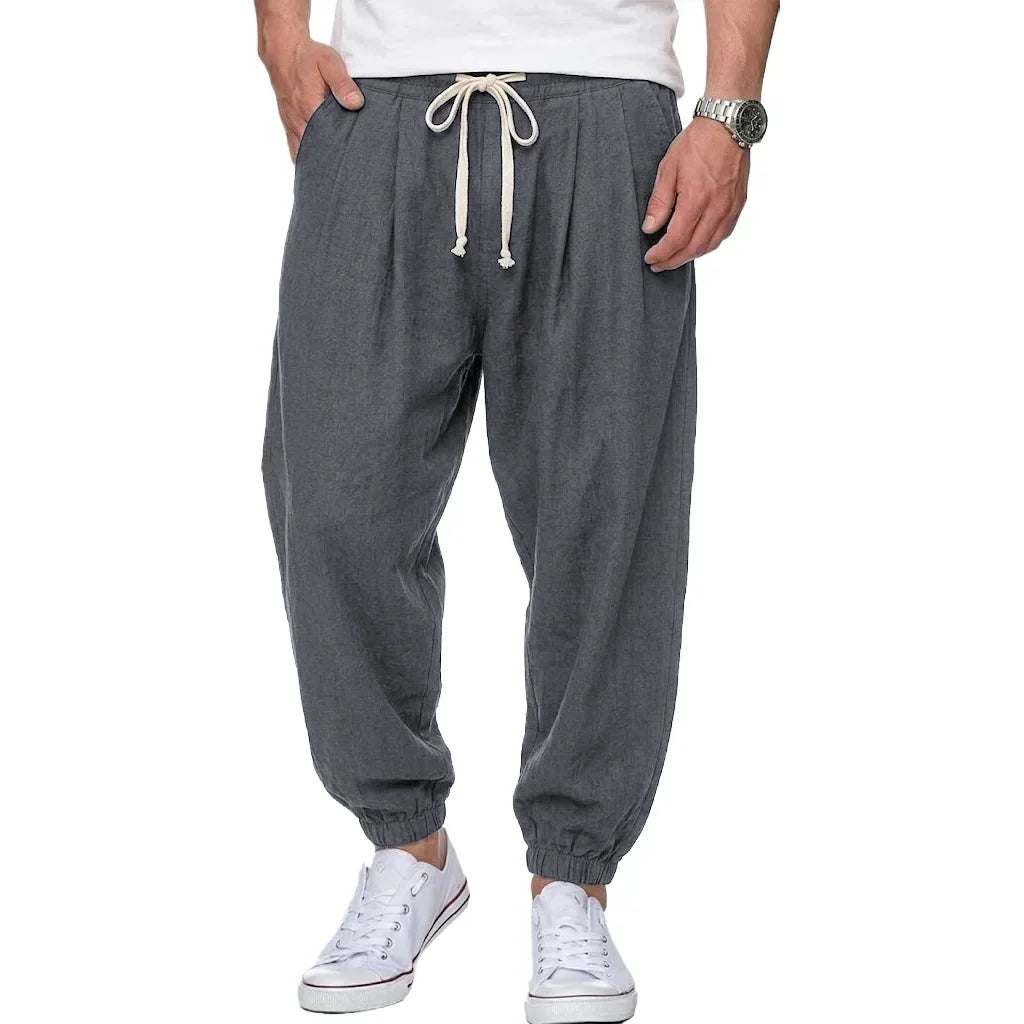 Isaac - Lightweight Drawstring Trousers