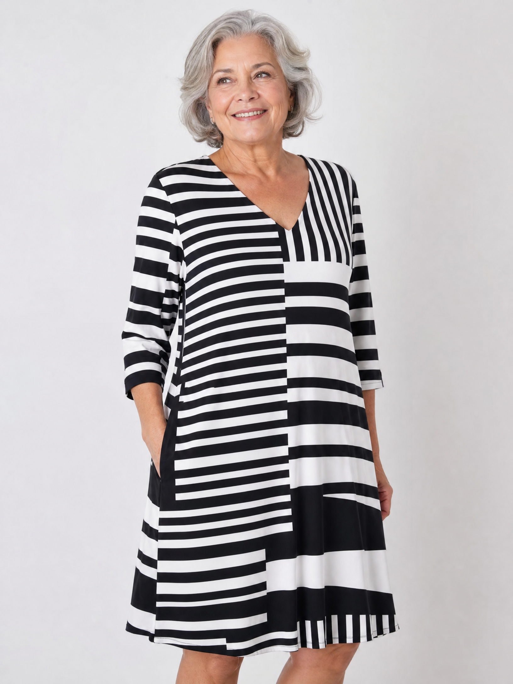 Deborah | Longline V-Neck Blouse