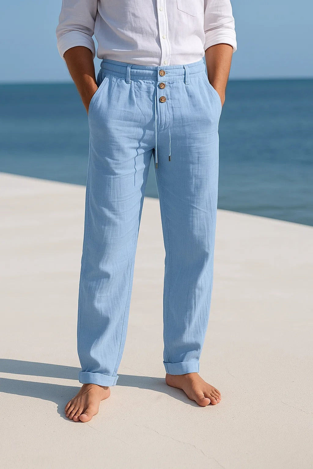 Kenneth - Lightweight Linen Trousers