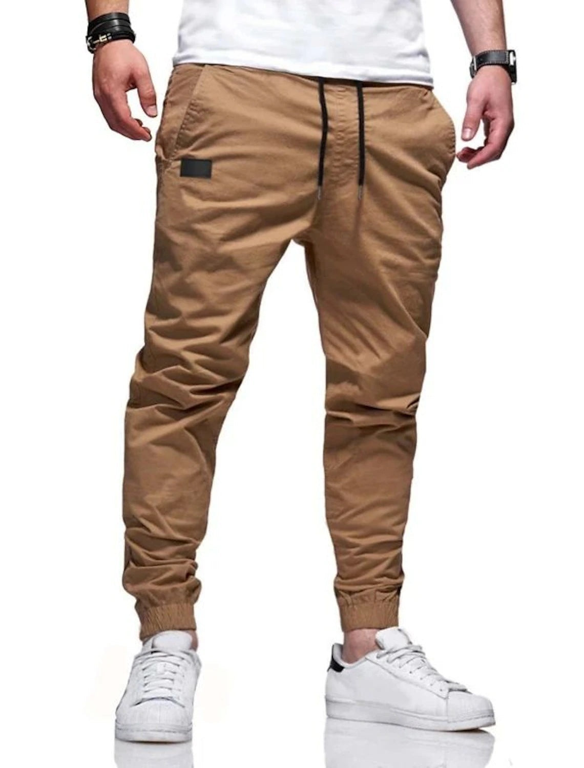 Xavier - Drawstring Tapered Jogger Trousers