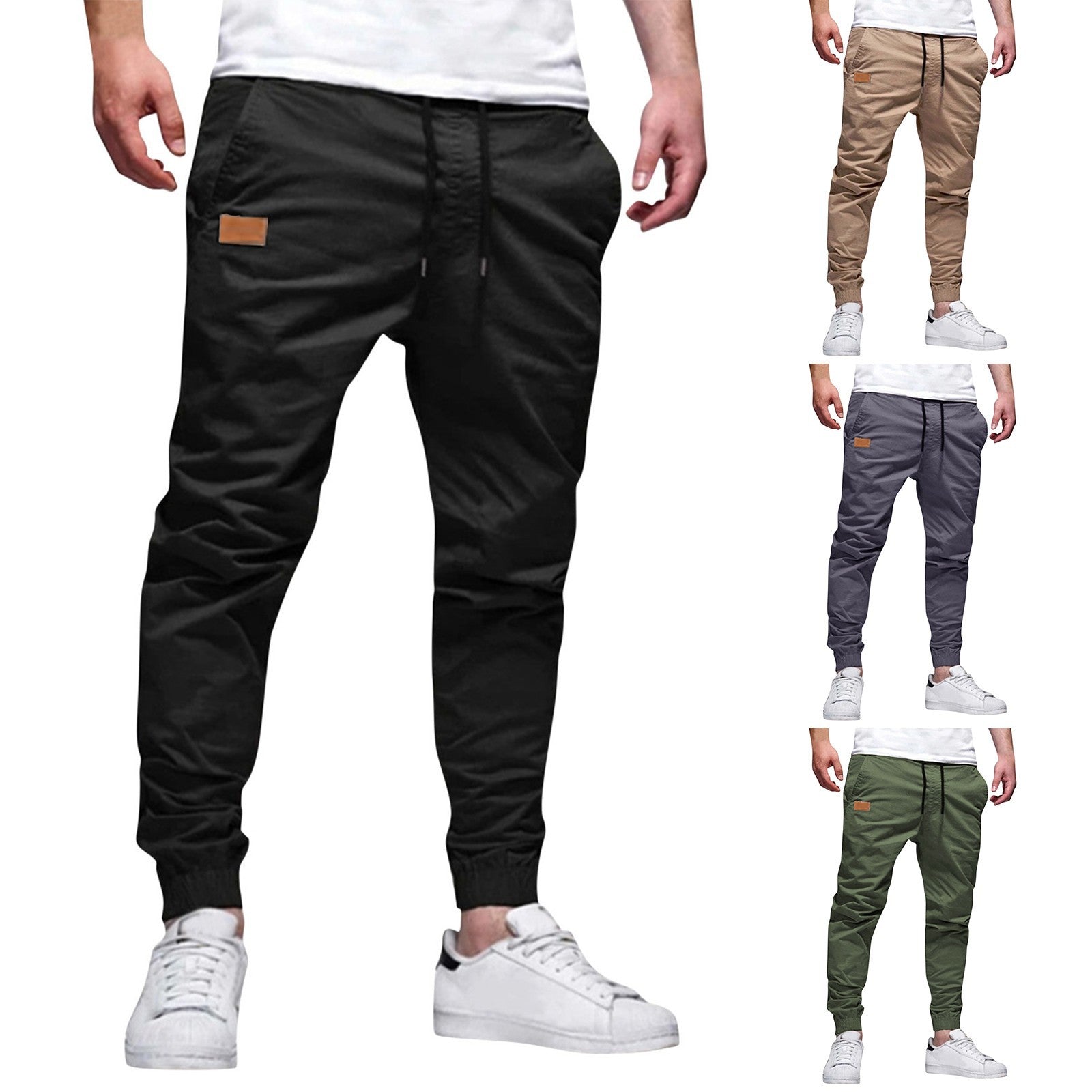 Xavier - Drawstring Tapered Jogger Trousers