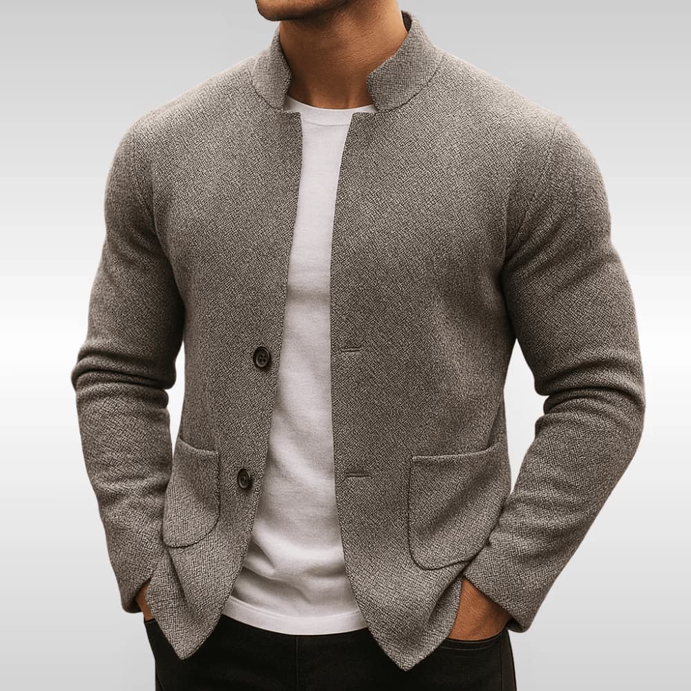 Textured knit vest