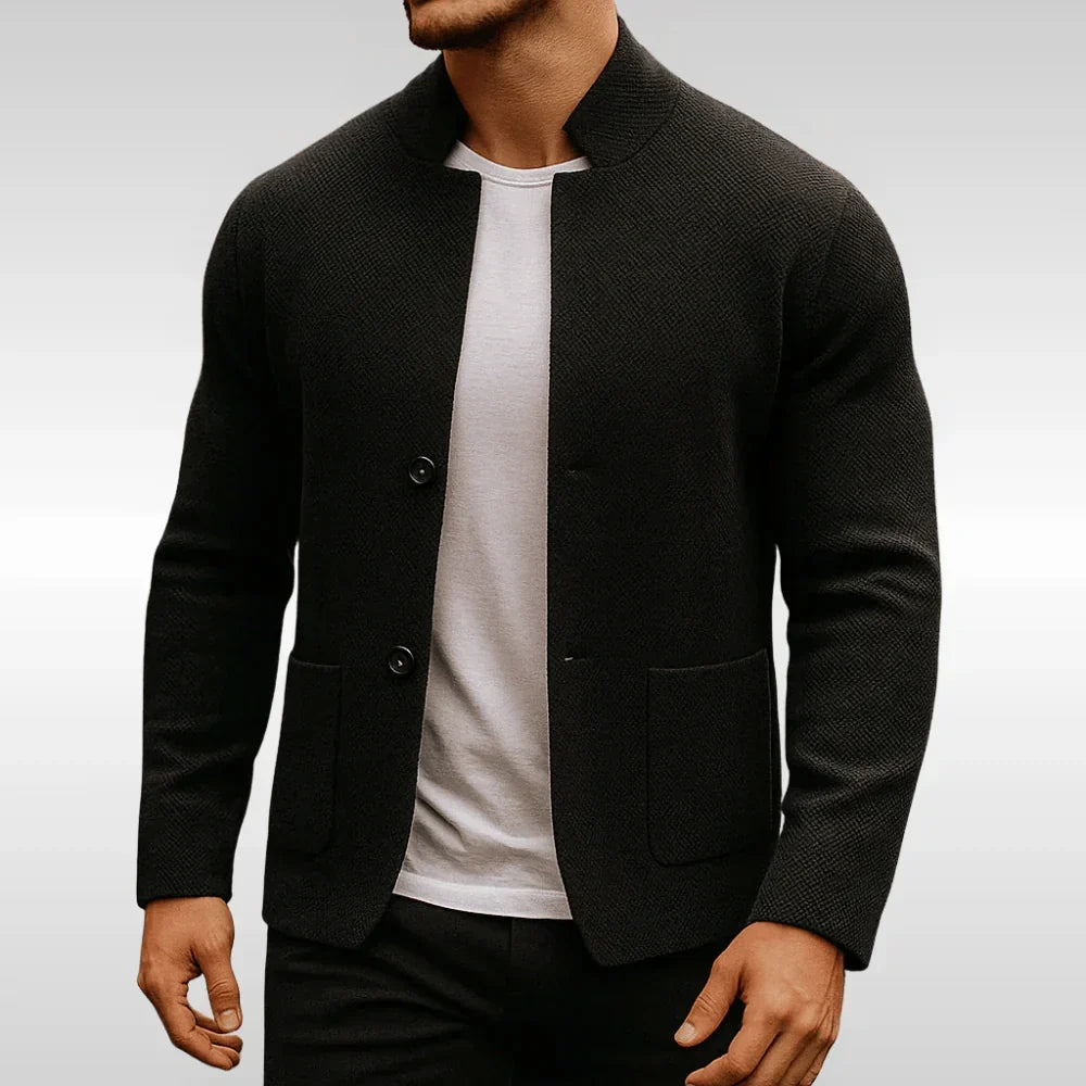 Textured knit vest