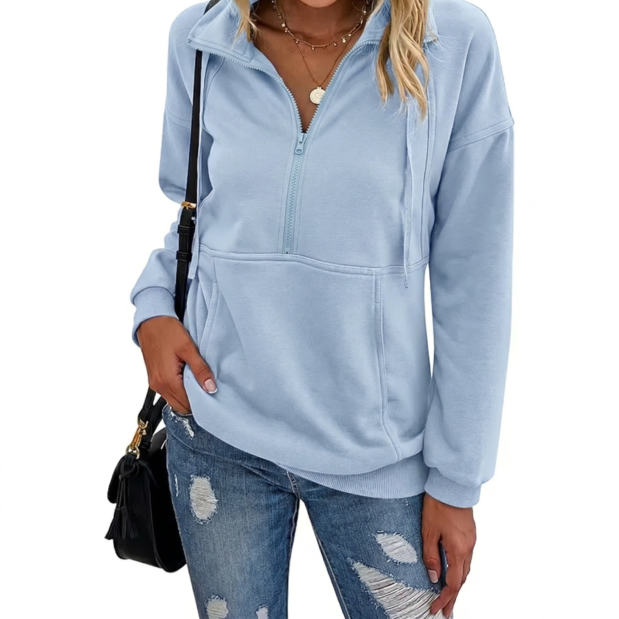Hazel | Half-Zip Fleece Sweatshirt