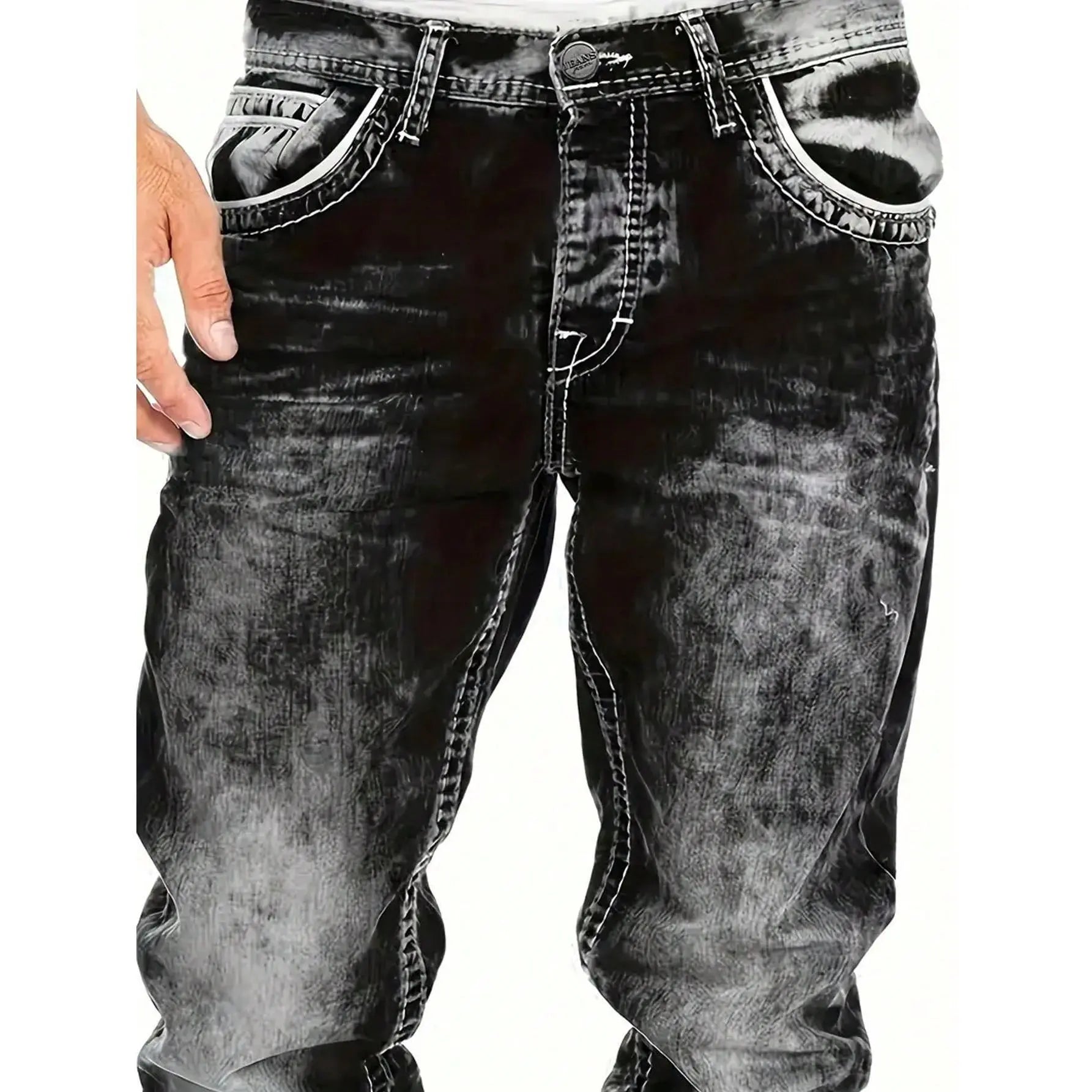 Dario - Vintage Wash Straight Leg Jeans