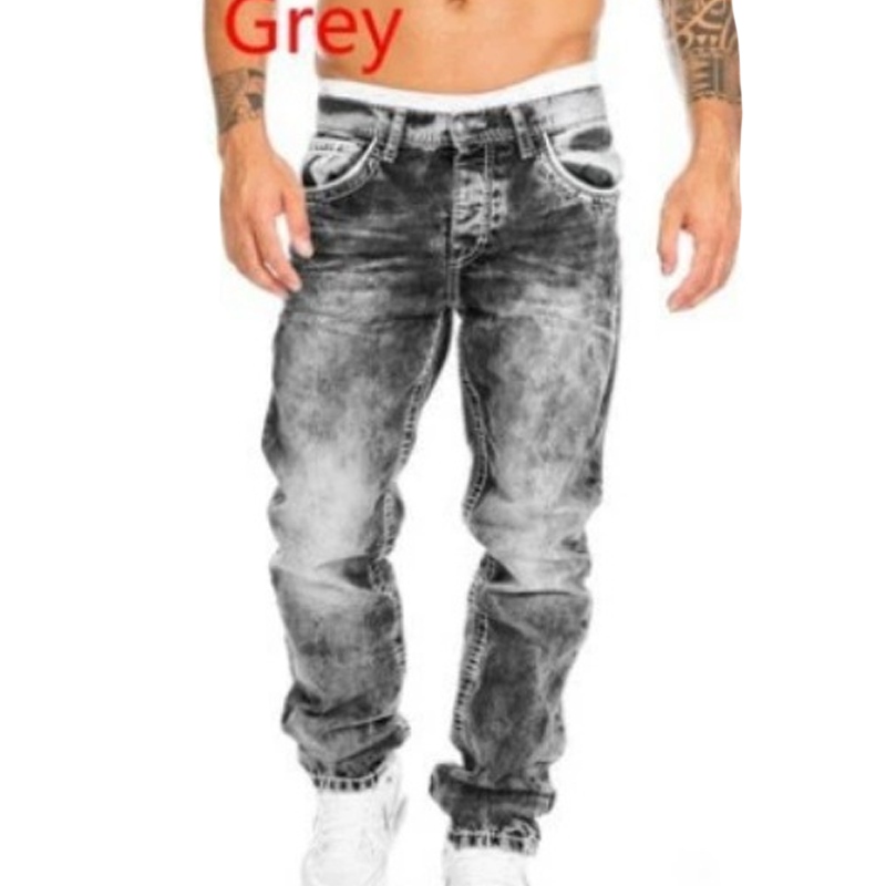 Dario - Vintage Wash Straight Leg Jeans