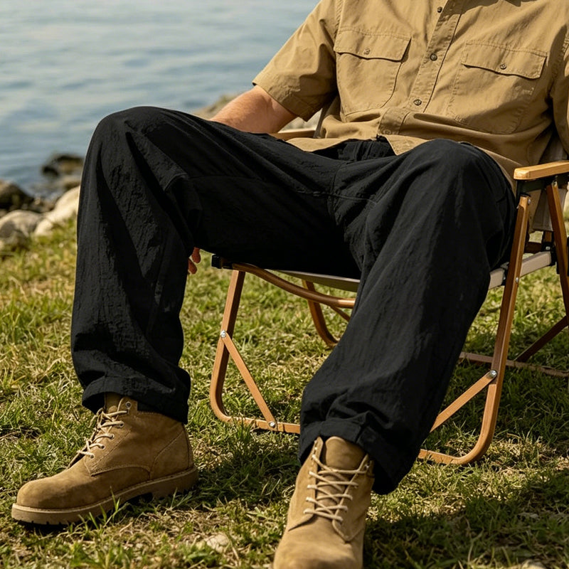 Donovan - Breathable Linen Cargo Trousers